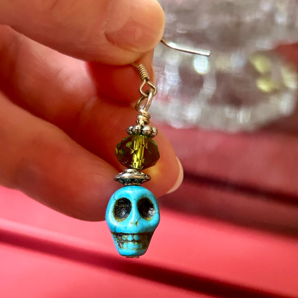 Bead type earrings made in North Carolina.